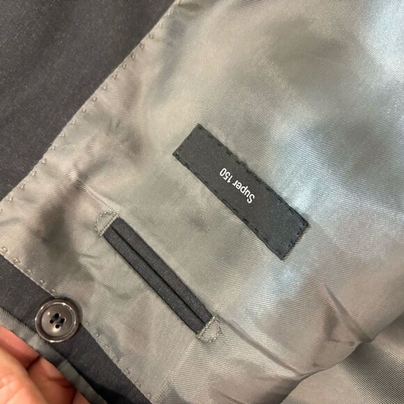 HUGO BOSS Selection Black Super 150 Wool 46L Jacket - Picture 10 of 15